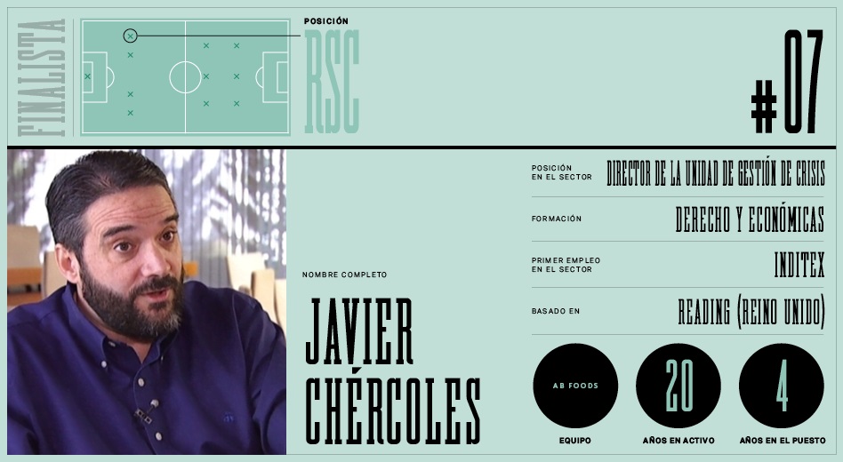 Javier Chércoles comenzó su carrera en Inditex y ahora pilota la unidad de gestión de crisis de AB Foods